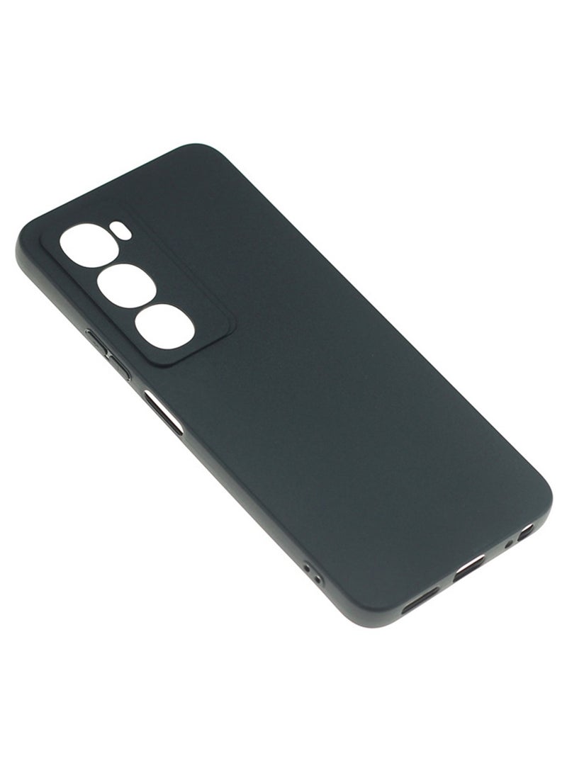 SanHu for ITEL City 100 Case Cover, Frosted Design Raised Full Camera Protection Slim Thin Soft Mobile Phone Case for ITEL City 100, Black - Image 2