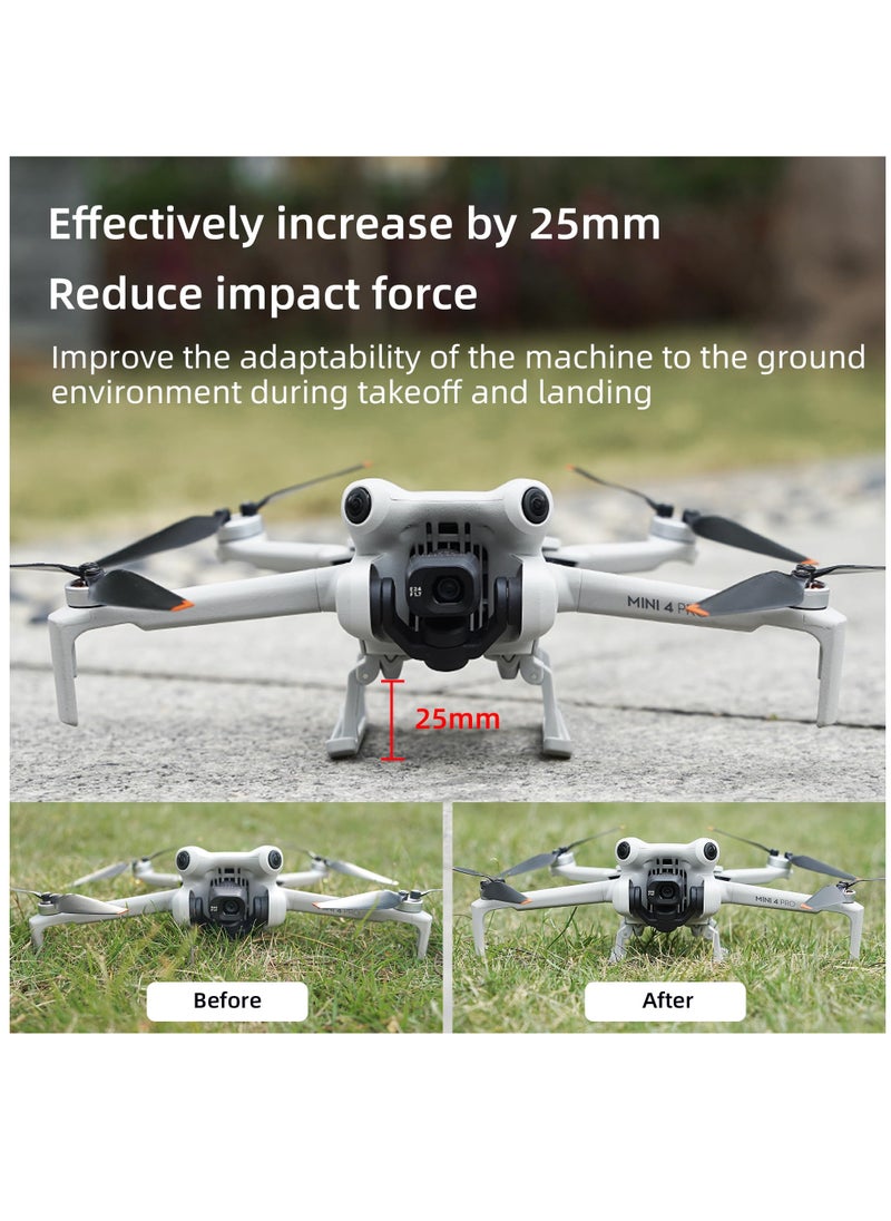 Excefore Mini 4 pro RC الهبوط الساق طوي ارتفاع موسع حامي حامل ل Dji Mini 4 pro ملحقات الطائرة بدون طيار  - Image 2