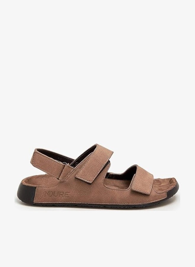 NDURE Men's Slip-On Sandal- Men's Comfortable Soft Lightweight Outdoor Slippers, Durable PU Sole, Man Made Leather, Traditional Sandals - Image 1