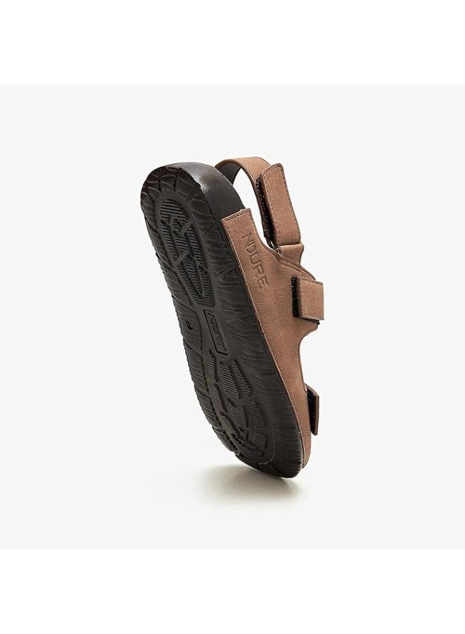 NDURE Men's Slip-On Sandal- Men's Comfortable Soft Lightweight Outdoor Slippers, Durable PU Sole, Man Made Leather, Traditional Sandals - Image 5