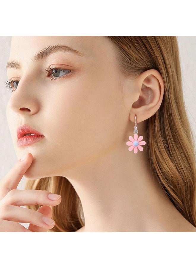 إيفر ماركت 60 قطعة من دلايات الزهور المصنوعة من الراتنج من إيفر ماركت، قلادة على شكل زهور الأقحوان الملونة، حلقات مفاتيح من الخرز الزهري للنساء والفتيات، صناعة المجوهرات بنفسك، دلايات على شكل زهرة الأقحوان مع صندوق - Image 5