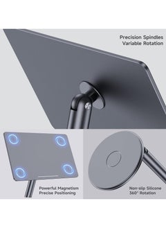 Benks BENKS Infinity Pro Magnetic iPad Stand for iPad Pro 12.9 inch, 360° Rotating iPad Mount, Foldable iPad Pro Holder, Adjustable Rotating Aluminium Table Stand for iPad Pro 6th/5th/4th/3rd  - Image 3