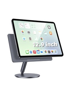 BENKS Infinity Pro Magnetic iPad Stand for iPad Pro 12.9 inch, 360° Rotating iPad Mount, Foldable iPad Pro Holder, Adjustable Rotating Aluminium Table Stand for iPad Pro 6th/5th/4th/3rd
