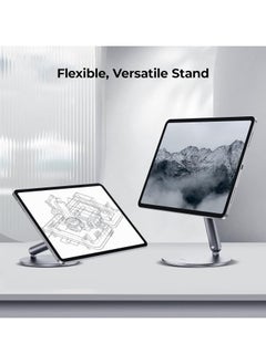 Benks BENKS Infinity Pro Magnetic iPad Stand for iPad Pro 12.9 inch, 360° Rotating iPad Mount, Foldable iPad Pro Holder, Adjustable Rotating Aluminium Table Stand for iPad Pro 6th/5th/4th/3rd  - Image 5