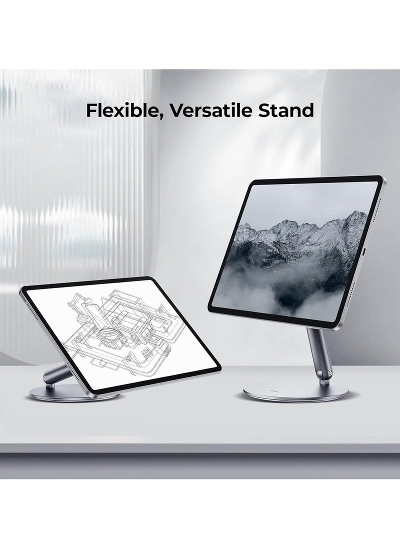 Benks - BENKS Infinity Pro Magnetic iPad Stand for iPad Pro 12.9 inch, 360° Rotating iPad Mount, Foldable iPad Pro Holder, Adjustable Rotating Aluminium Table Stand for iPad Pro 6th/5th/4th/3rd - Image 1