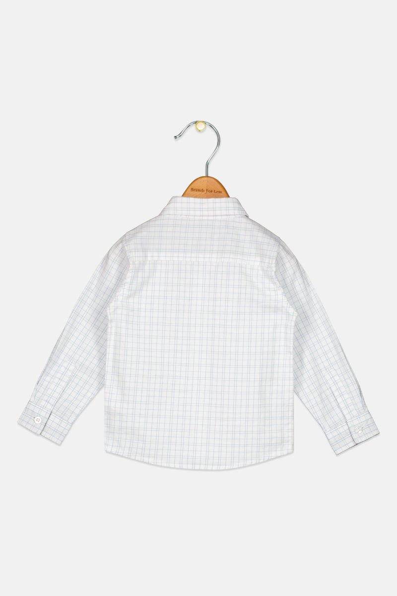 NAME IT قميص كاجوال طويل الأكمام للأولاد الصغار بتصميم مربعات، متعدد الألوان - Image 2