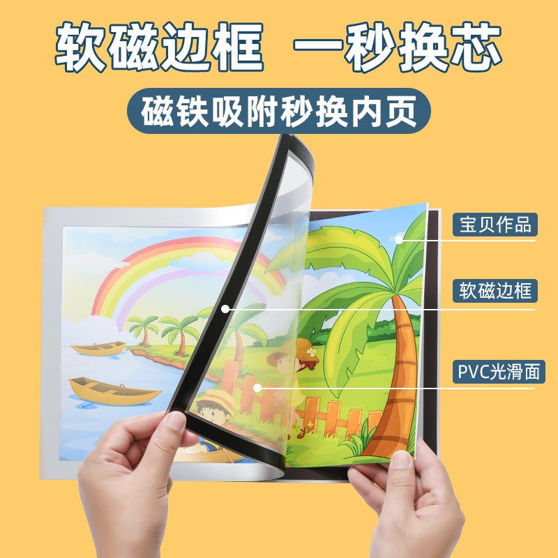 Magnetic Display Sticker A6 Glossy Transparent Magnetic Po Wall Frame Poster Frame Certificate Display Frame Po Frame Po Frame - Image 4
