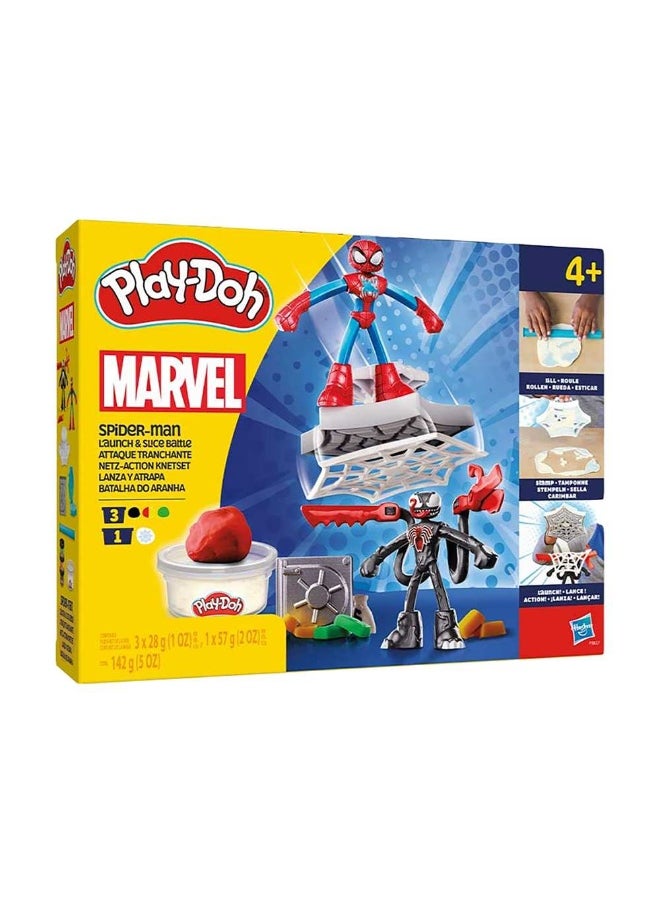 Play-Doh Play-Doh Spider-Man Launch & Slice Battle Playset  - Image 1