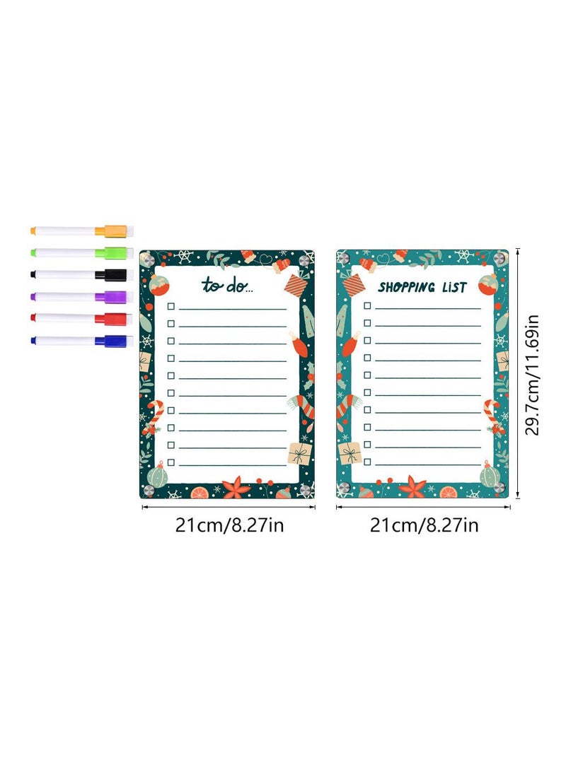 Generic Magnetic Transparent Acrylic Week Plan Memo Message Board Erasable Magnetic Refrigerator Sticker  - Image 2