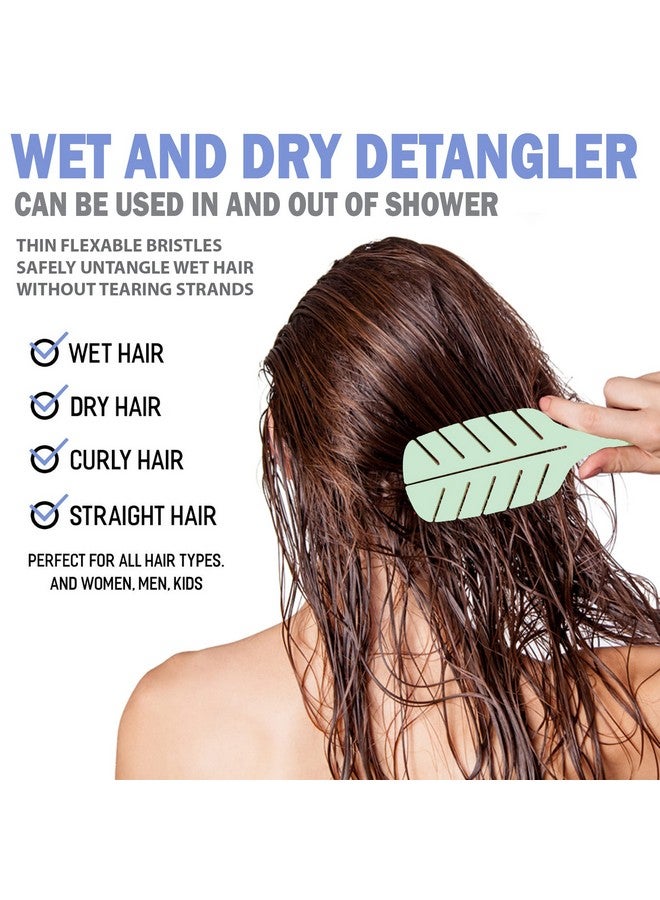 Fiora Naturals فرشاة فك التشابك من فيورا ناتشورالز، فرشاة فك التشابك صديقة للبيئة بنسبة 100% بشعيرات فائقة النعومة تنزلق خلال التشابك بسهولة للشعر المجعد والمستقيم والأسود الطبيعي للنساء والرجال والأطفال والشعر الجاف والمبلل - Image 5