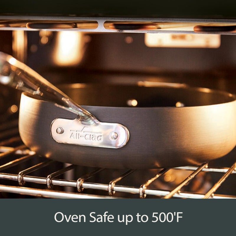 All-Clad HA1 Hard Anodized Nonstick Griddle 13x20 Inch Oven Broiler Safe 500F Pots and Pans, Cookware Black - Image 5