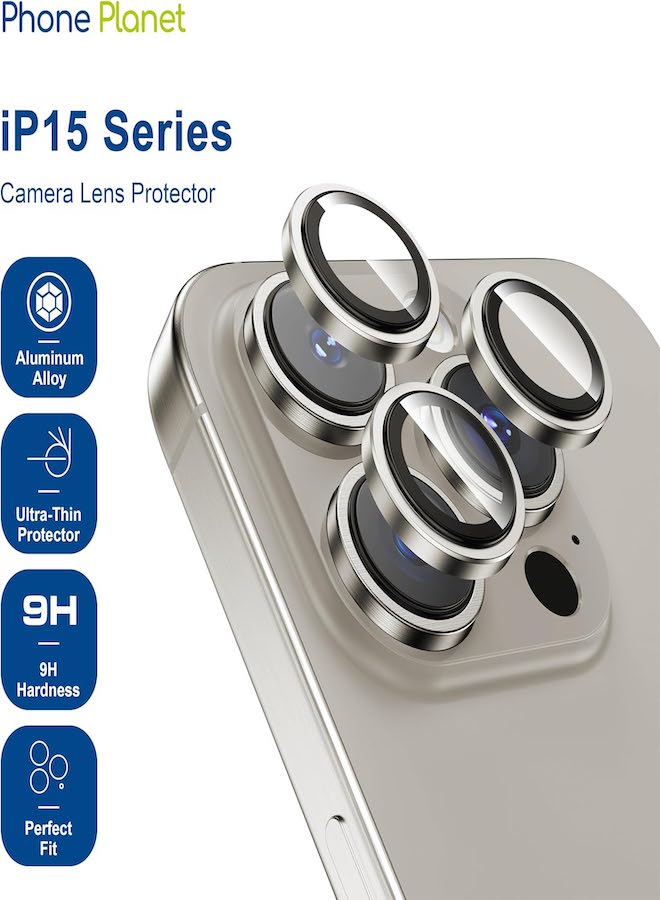 Phone Planet Exceptional photography safely with a clear camera lens protection cover for iPhone 15 Pro Max / 15 Pro - Image 1