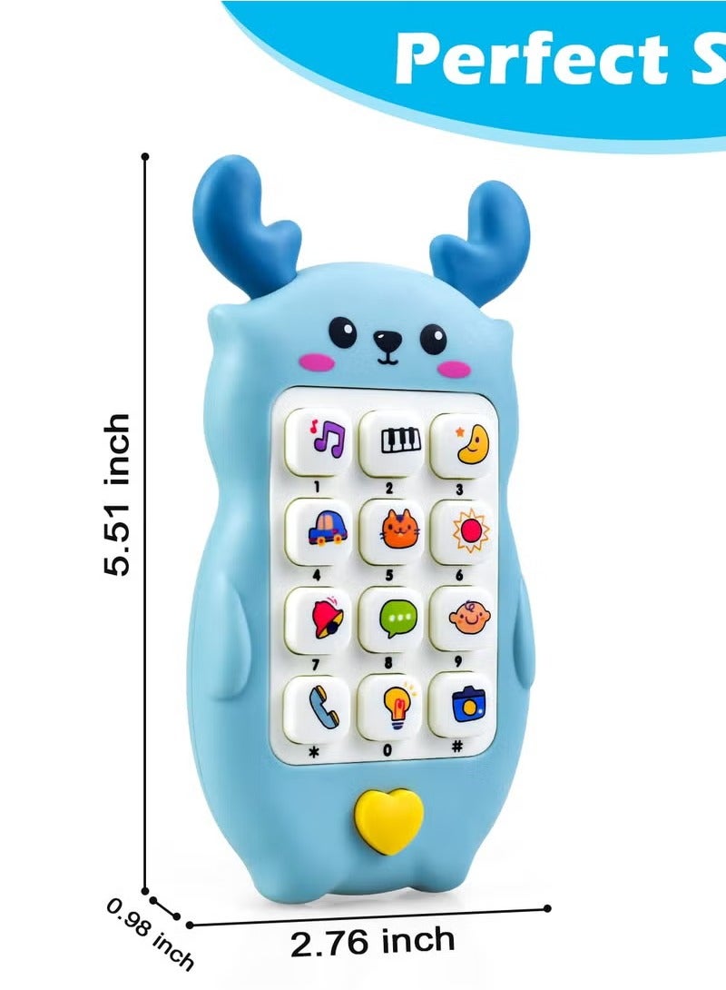 Toy Phone, Baby Toy Phone, Kids Phone Toy Age 1-6, Toddler Fake Phone Gifts and Educational Learning Sensory Toys, for 6-12 12-18 Months 1-6 Year Old Girls Boys Babies Toddlers Newborn Baby Toys Gifts - Image 1