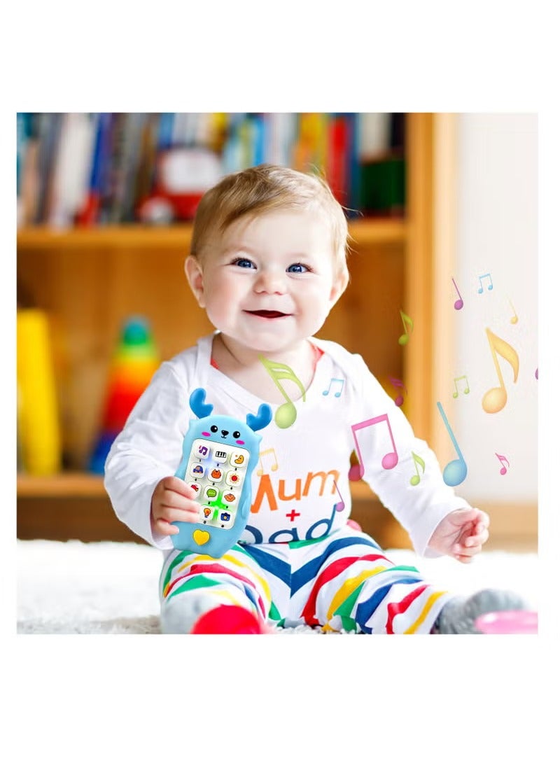 Toy Phone, Baby Toy Phone, Kids Phone Toy Age 1-6, Toddler Fake Phone Gifts and Educational Learning Sensory Toys, for 6-12 12-18 Months 1-6 Year Old Girls Boys Babies Toddlers Newborn Baby Toys Gifts - Image 2