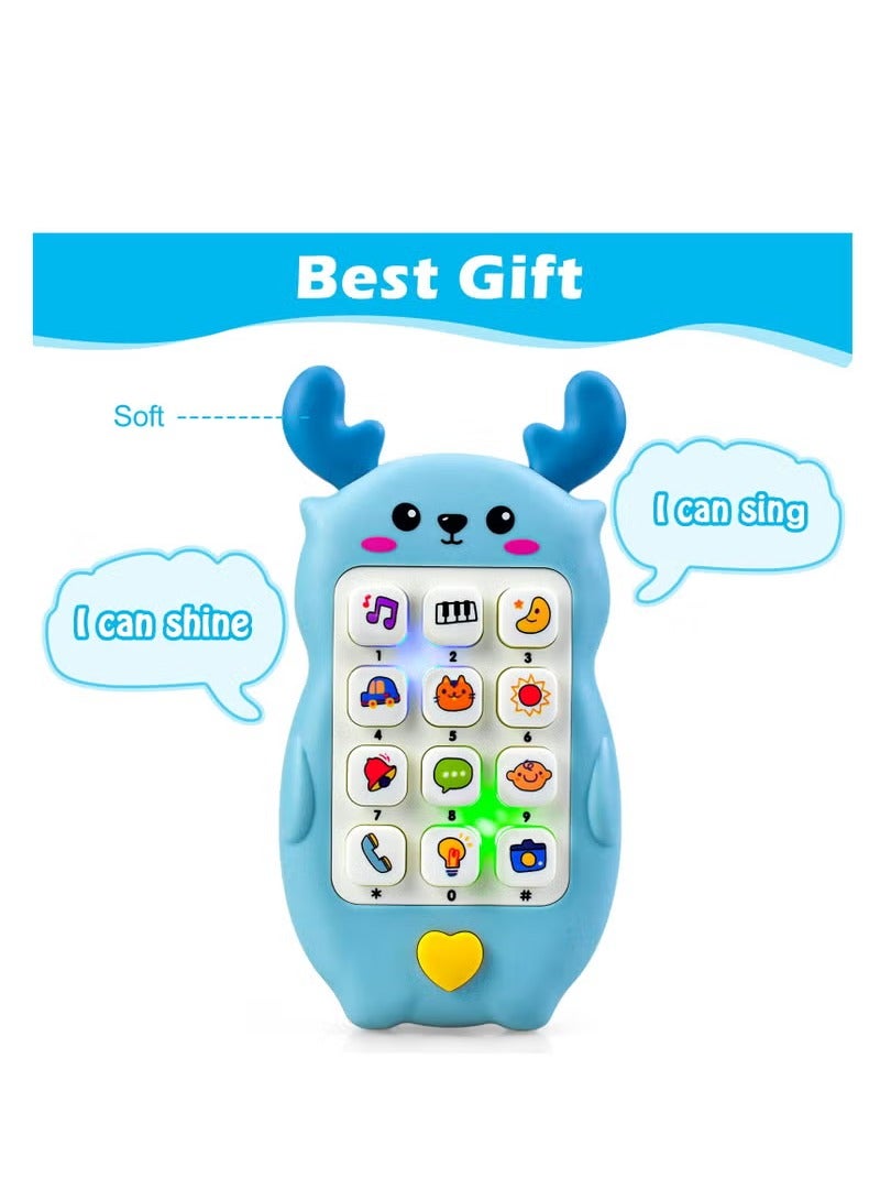 Toy Phone, Baby Toy Phone, Kids Phone Toy Age 1-6, Toddler Fake Phone Gifts and Educational Learning Sensory Toys, for 6-12 12-18 Months 1-6 Year Old Girls Boys Babies Toddlers Newborn Baby Toys Gifts - Image 4