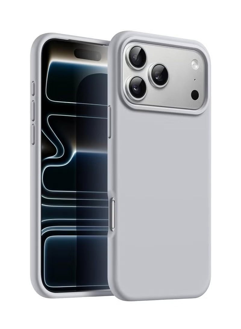 جراب حماية لهاتف آيفون 17 برو ماكس مع واقي لعدسة الكاميرا، جراب واقٍ متوافق مع الشحن اللاسلكي، جراب حماية مطلي بالكهرباء مقاوم للخدوش والصدمات لهاتف آيفون 17 برو ماكس، مناسب للرجال والنساء، باللون البرتقالي - Image 1