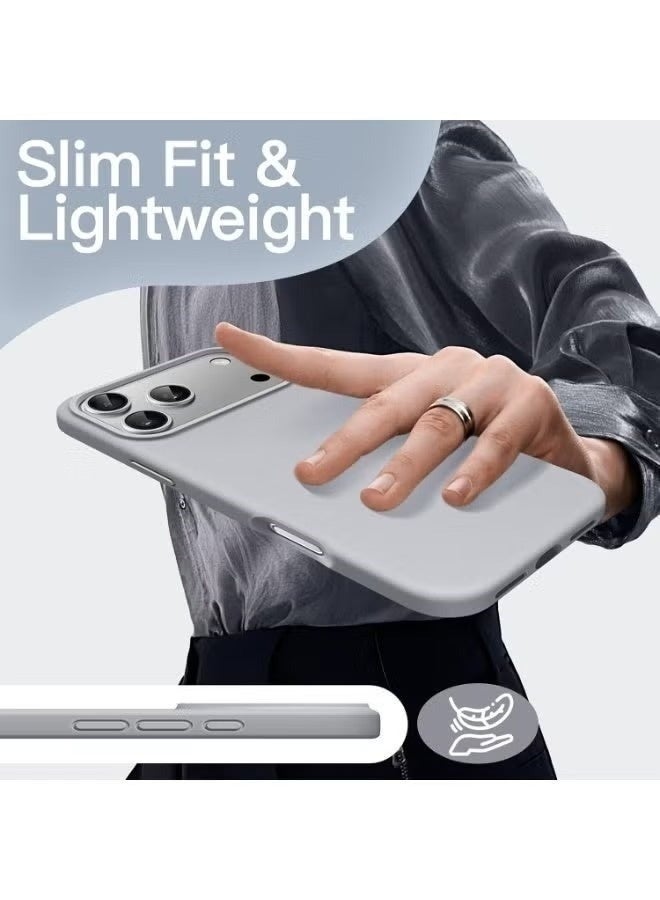 جراب حماية لهاتف آيفون 17 برو ماكس مع واقي لعدسة الكاميرا، جراب واقٍ متوافق مع الشحن اللاسلكي، جراب حماية مطلي بالكهرباء مقاوم للخدوش والصدمات لهاتف آيفون 17 برو ماكس، مناسب للرجال والنساء، باللون البرتقالي - Image 2