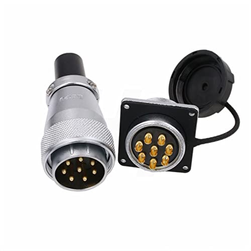 HangTon WS28 8 Pin 25A Power Electrical Connector Dustproof Heavy Duty Industrial Aviation Circular Metal Solar Automotive Outdoor Application 11 AWG - Image 3
