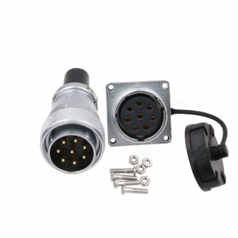 HangTon WS28 8 Pin 25A Power Electrical Connector Dustproof Heavy Duty Industrial Aviation Circular Metal Solar Automotive Outdoor Application 11 AWG - Image 2