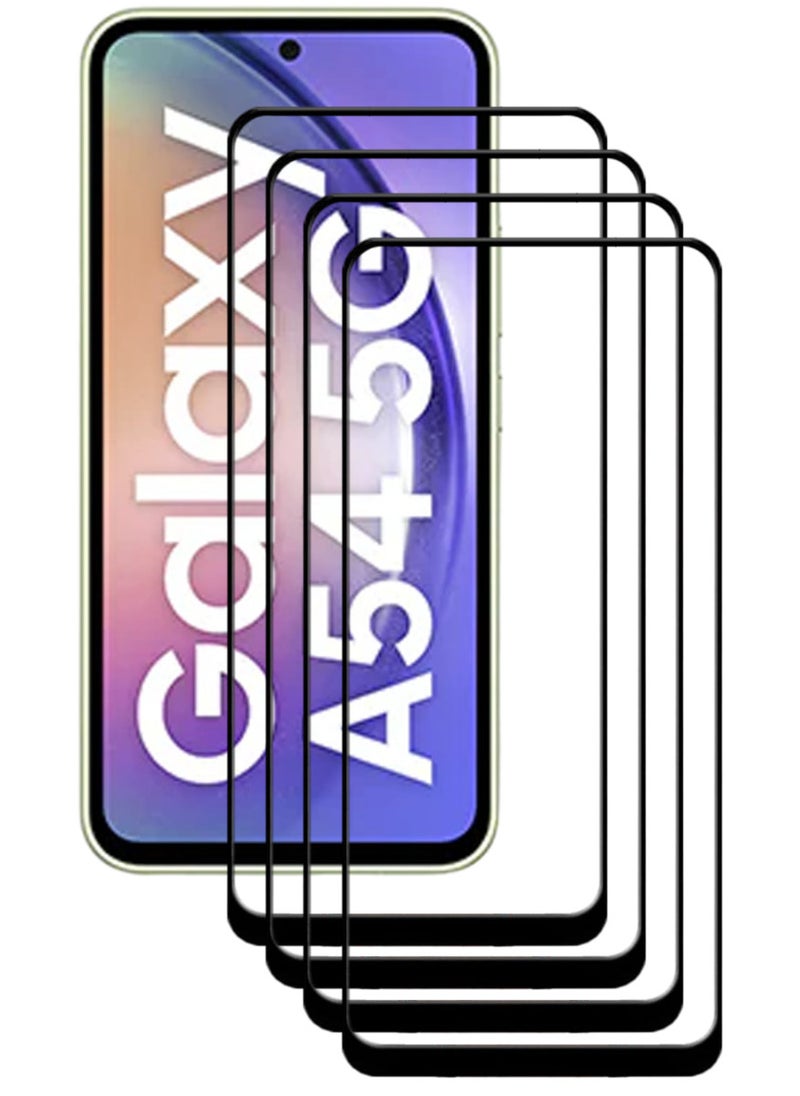 ACLIX 4 Pieces Antistatic ESD Dustproof Premium Quality High Definition Tempered Glass Screen Protector Designed For Samsung Galaxy A54 - Image 1