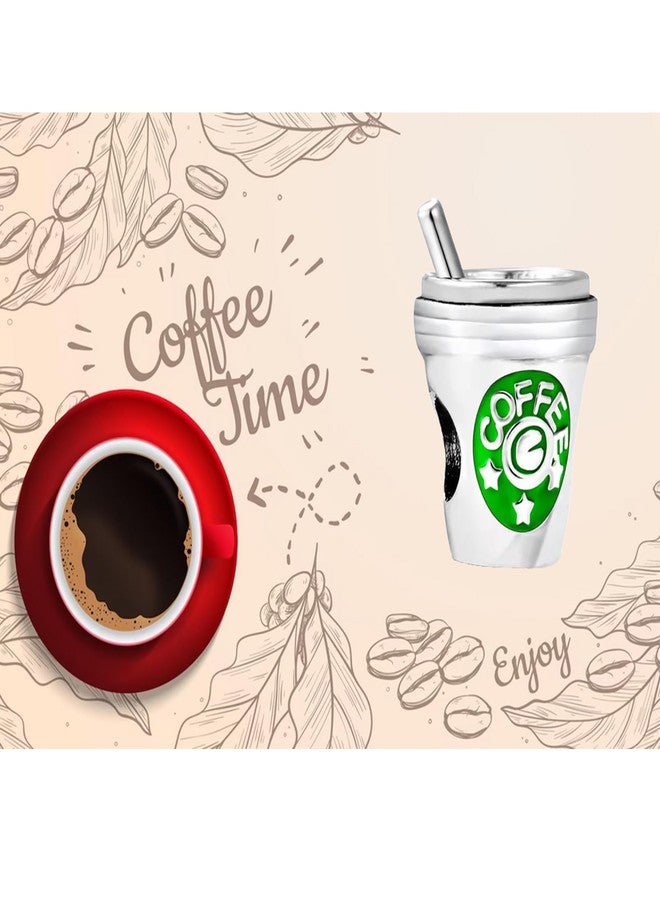 TGLS تعليقة فنجان قهوة من TGLS لمحبي القهوة، خرزة متوافقة مع أساور باندورا - Image 5