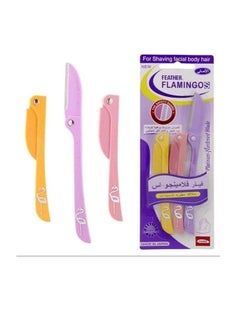 Flamingo Feather Flamingo Original Women's Razors for Facial and Body Hair Removal 3 Blades Yellow/Pink/Purple Skin Safe - pzsku/Z47E11A179B4FC9426137Z/45/_/1736183851/0dbcc461-2cad-460a-83e1-061f9542cc9a