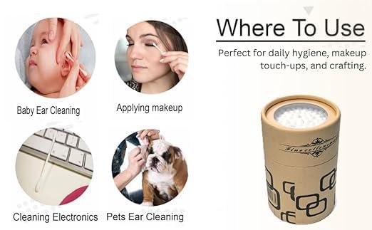 YEKDA Bamboo Cotton Swab Wood Sticks Soft Cotton Buds Cleaning of Ears Tampons Cotonete Pampons Health - Multi Color - Image 5