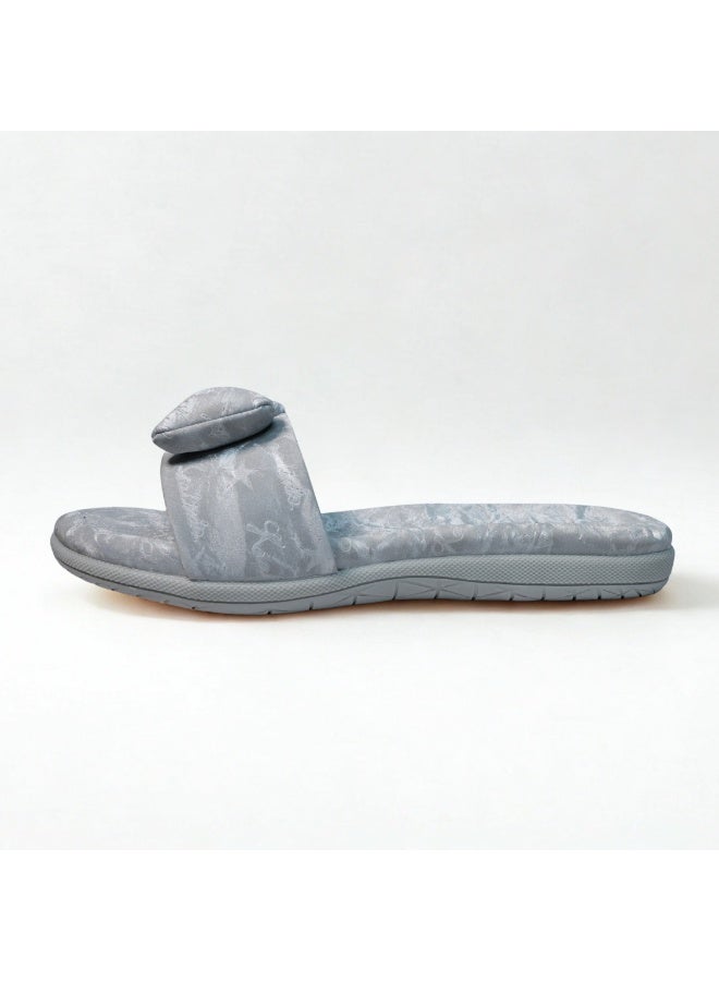 Women’s Stylish Flat Slip-On Sandals with Bow Detail - Image 3