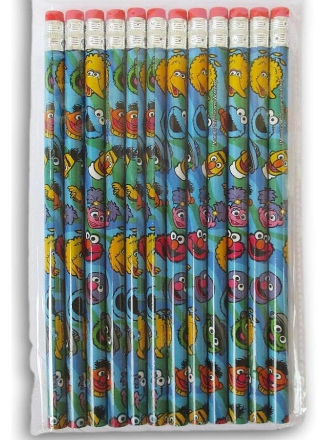 Making the Grade Elmo and Friends Blue Pencil Set - 12 Count
