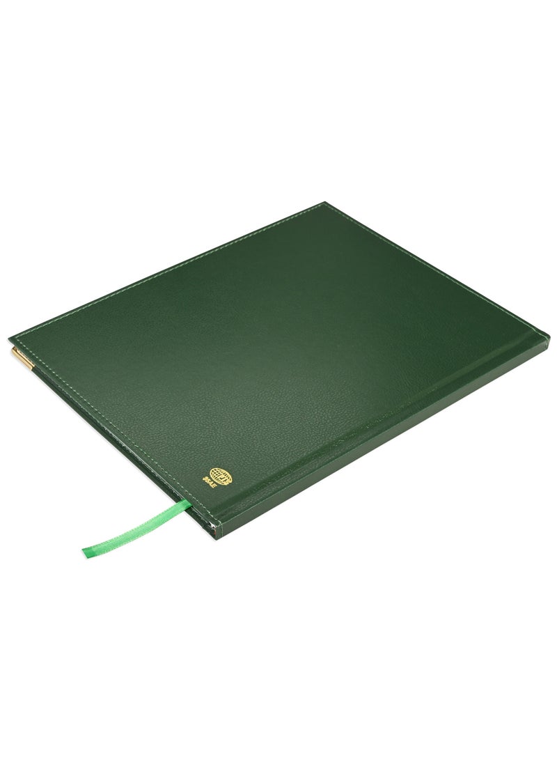 FIS FIS 2025 Executive Diary  Arabic/English/French Vinyl Padded Sewn Cover (1-Week at a Glance) Green - FSDI35AE25GR  - Image 5