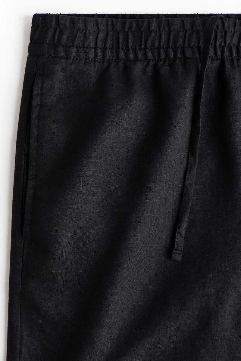 H&M  Loose Fit Linen trousers for Men | Best Price UAE