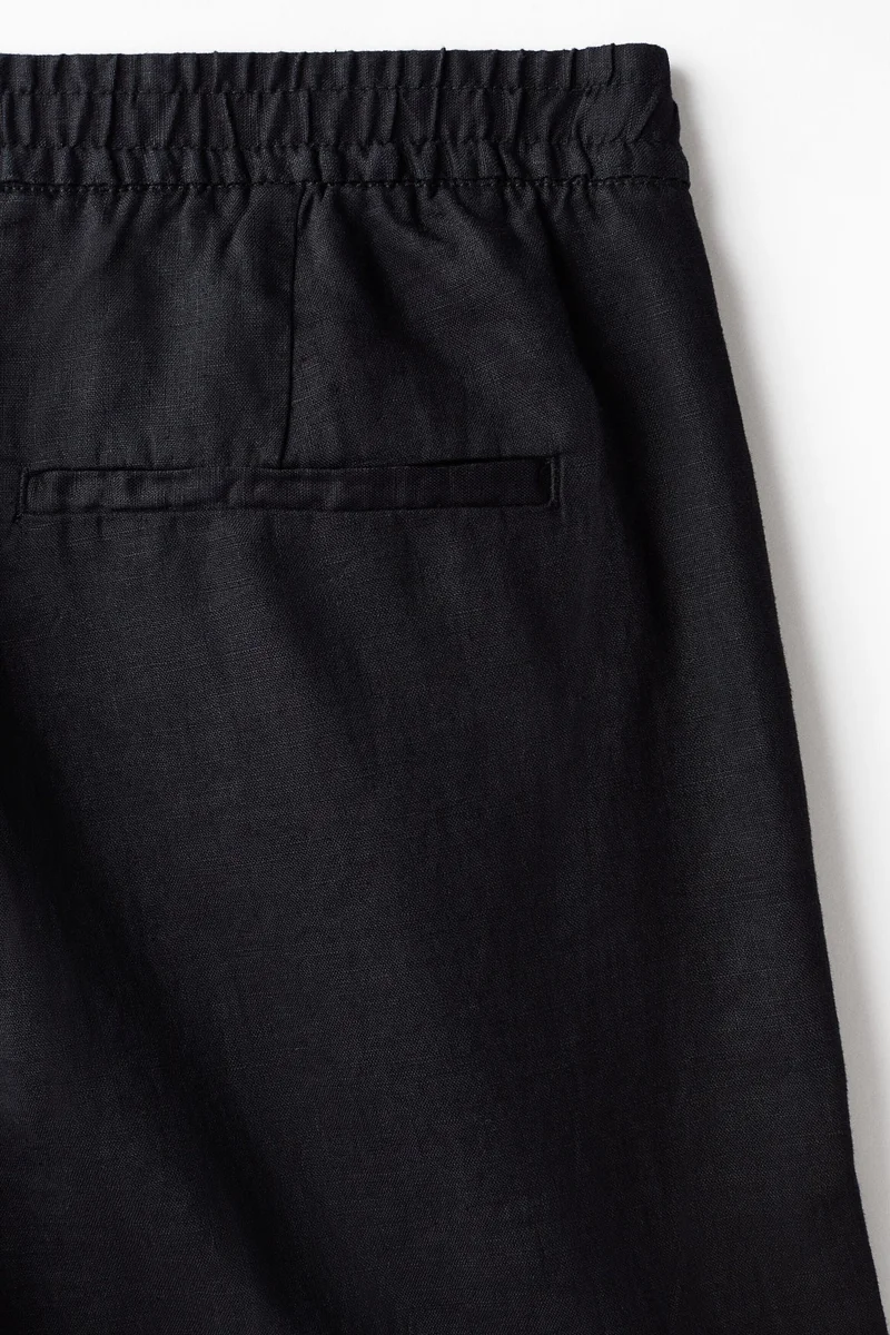 H&M  Loose Fit Linen trousers for Men | Best Price UAE