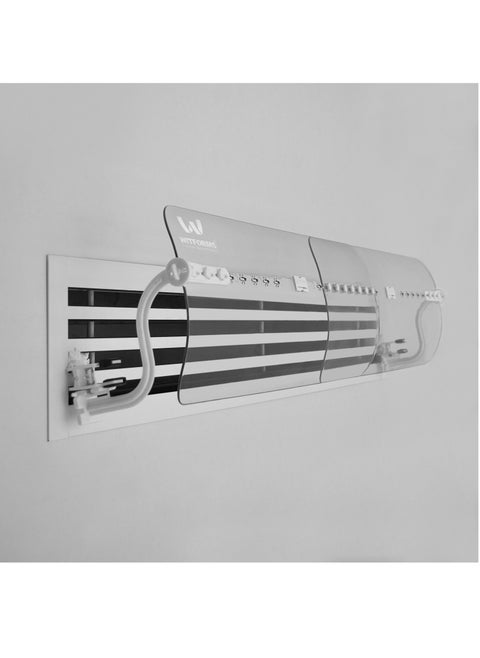 AC Air Flow Adjuster, AC Deflector,Grille For Centralized Linear Diffuser Central AC-Transparent