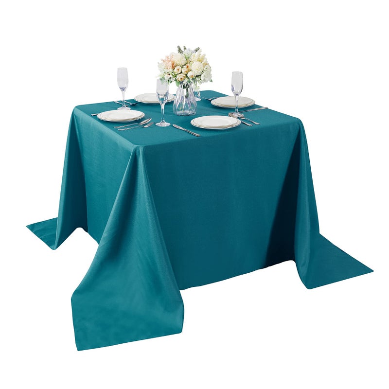 Cupuamon Square Tablecloth 90x90 inch polyester fabric table table table for wedder form ins - Image 1