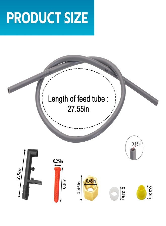 URYKEC 4079 Feed Tube Set, Includes Compression Sleeve And Nut Kit For Aprilaire Humidifier Models 110, 220, 500, 500A, 500M, 550, 550A, 558 - Image 2