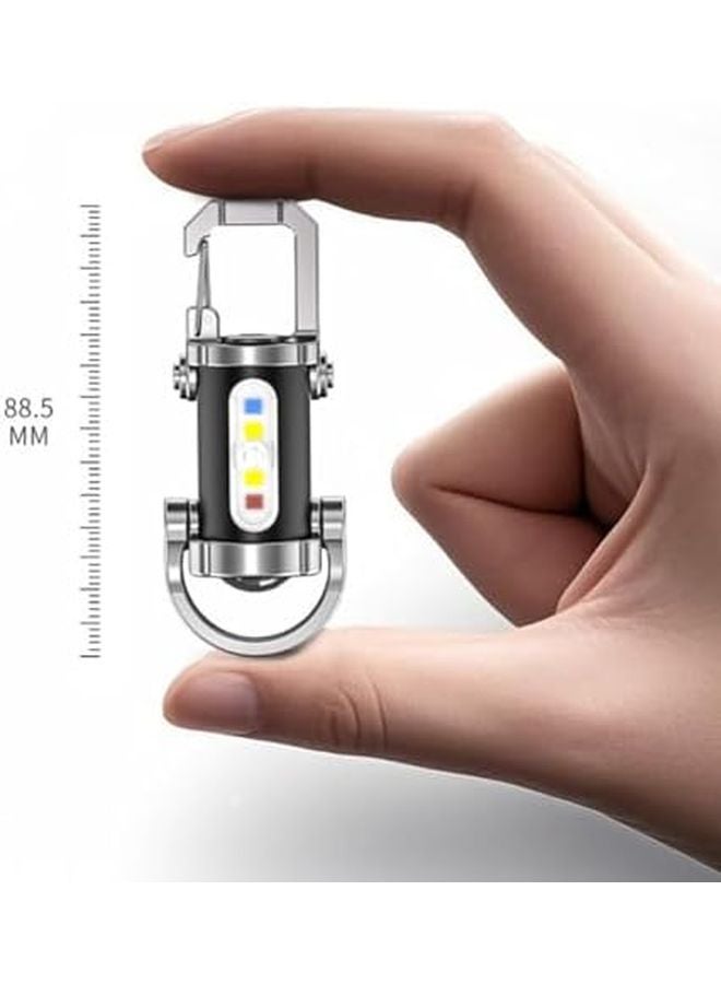 مصباح يدوي صغير فائق السطوع قابل للشحن عبر USB مقاوم للماء متعدد الأوضاع مع بنك طاقة للتخييم والمشي لمسافات طويلة - Image 4