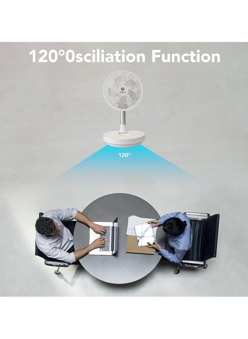 Toby's Toby’s New Rechargeable Turbine Vertical Pedestal Fan Anti Parabolic Design Air Circulation Fan Remote Control Best For bedroom Office (Fan07) - Image 5