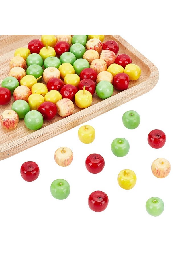 CHGCRAFT - 60Pcs 4 Styles Foam Fruit Artificial Mini Apple, Fake Apple For Home Kitchen Photography Party Decoration, 19-21Mm - Image 1