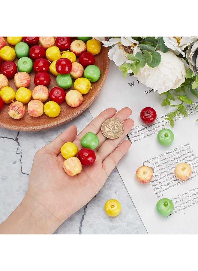 CHGCRAFT - 60Pcs 4 Styles Foam Fruit Artificial Mini Apple, Fake Apple For Home Kitchen Photography Party Decoration, 19-21Mm - Image 1