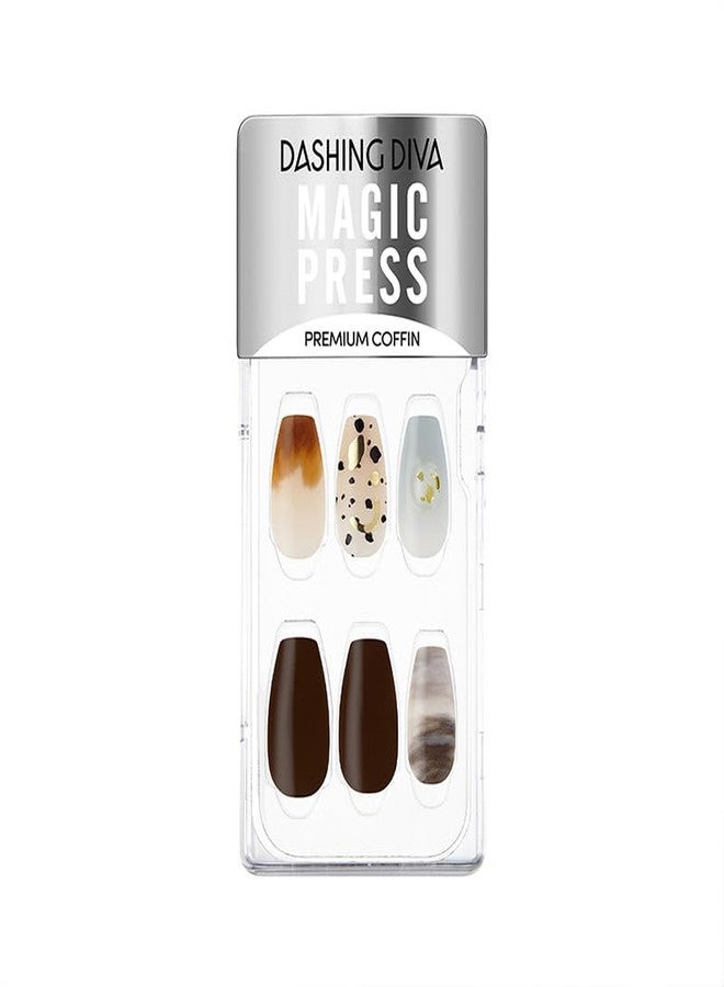 DASHING DIVA MAGICPRESS love yourself I | Day to Night | Short, Square Shaped Press On Nails | Long Lasting Stick On Nails | Lasts Up to 7 Days | Contains 30 Stick On Nails - Image 1