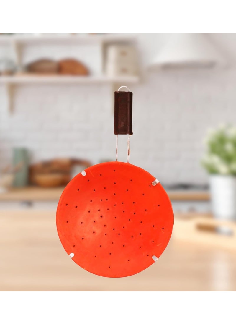 Terra Charms Terra Charms Tawa Hole Roti with Stand Mitti Ke Tawa Handmade Mitti Terracotta Clay Tawa for Making RotiChapatti 10 Inches paratha Tawa  - Image 1