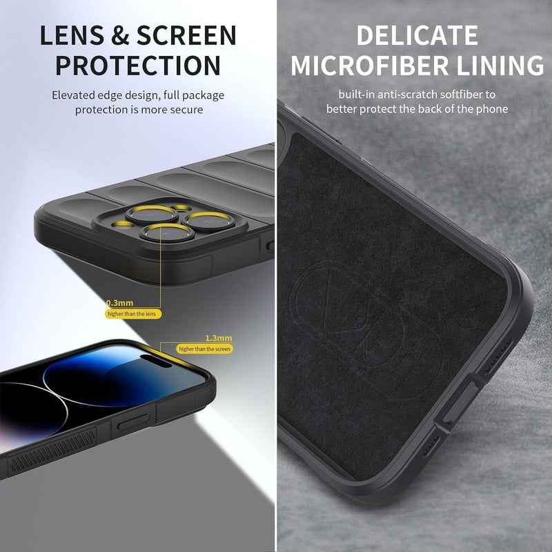 Nothing Phone 2a Case with Tempered Glass Screen Protector - Silicone Cover in Blue - Image 5