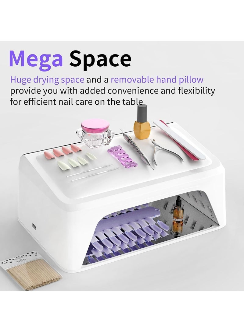72W UV LED Nail Dryer with 4 Timers and Touch Screen, Perfect for Salon or Home Use - Image 5