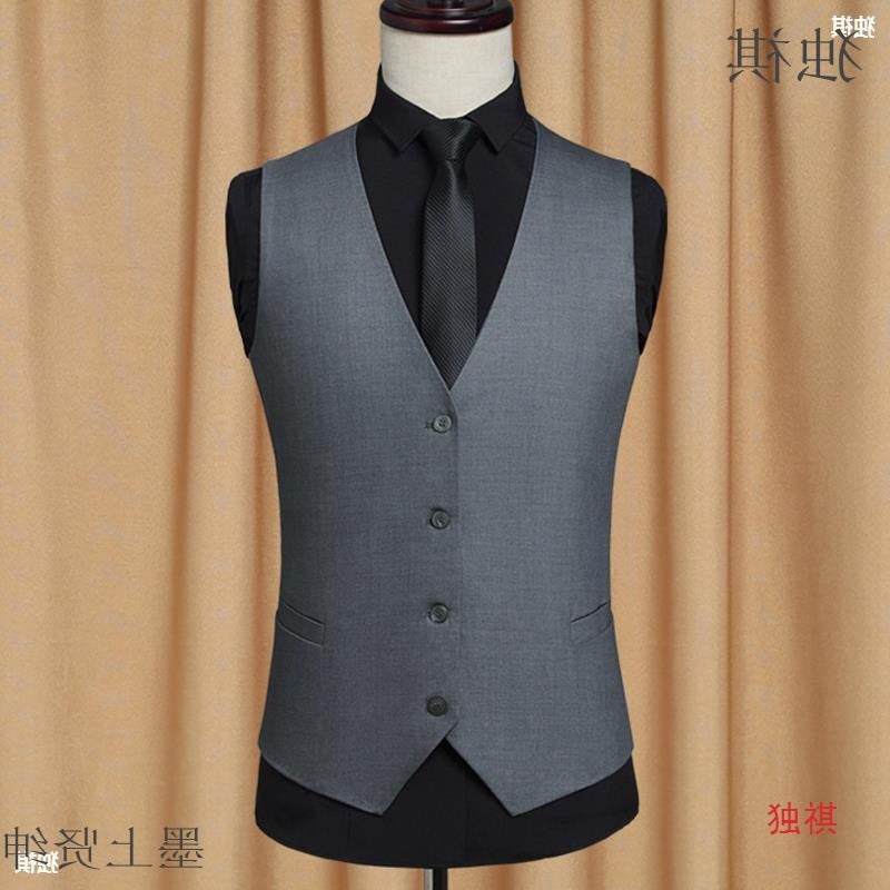 Men'S Suit Vest Men'S Thin Slim-Fit Vest Best Man'S Clothing Brother'S Clothing Groom'S Wedding Dress Group Suit Vest - Image 2