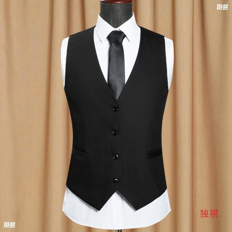Men'S Suit Vest Men'S Thin Slim-Fit Vest Best Man'S Clothing Brother'S Clothing Groom'S Wedding Dress Group Suit Vest - Image 4
