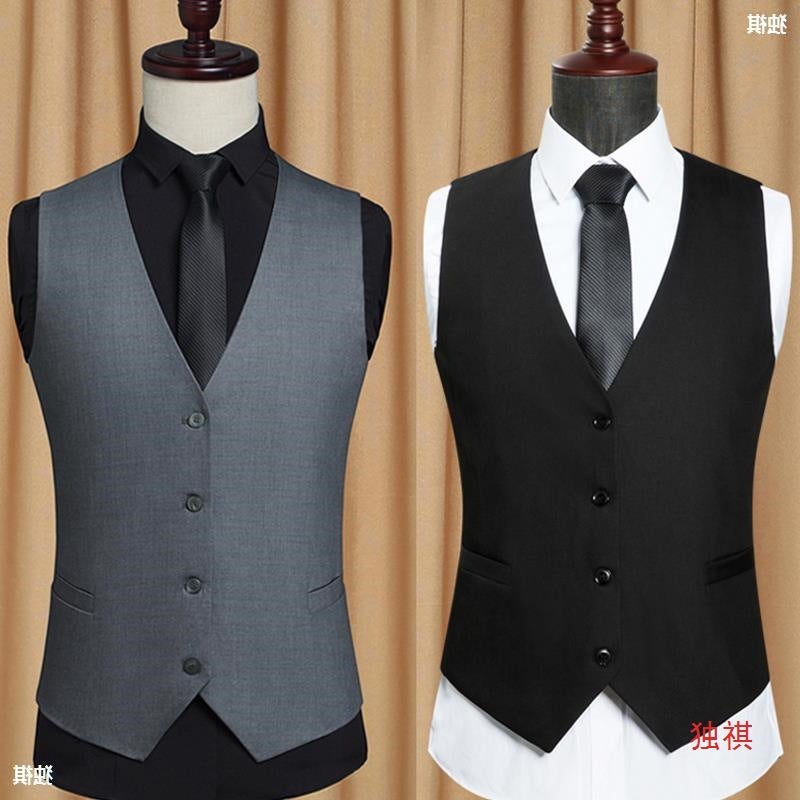 Men'S Suit Vest Men'S Thin Slim-Fit Vest Best Man'S Clothing Brother'S Clothing Groom'S Wedding Dress Group Suit Vest - Image 3