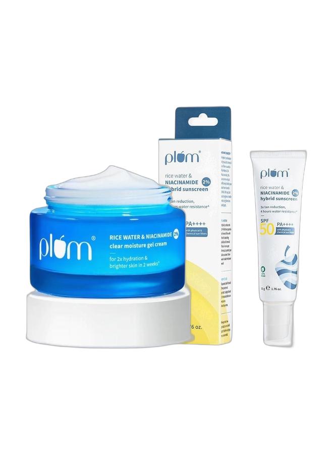 بلوم مزيج مرطب وواقي من النياسيناميد المستخلص من البرقوق وماء الأرز - Image 1