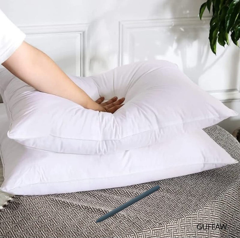 GUFFAW Premium Microfiber Pillow Filler 12x18 inches (White) Pack of 3 - Image 3