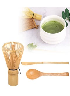 advion 3-Piece Matcha Tea Whisk Set Traditional Handmade Matcha Tea Tool Ceremony Accessories Set Matcha Stirrer Bamboo Spoon Set  - Image 1