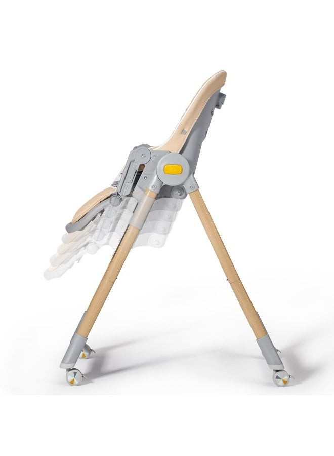 Kinderkraft Lastree Highchair - Wood - Image 5